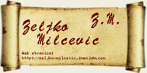 Željko Milčević vizit kartica